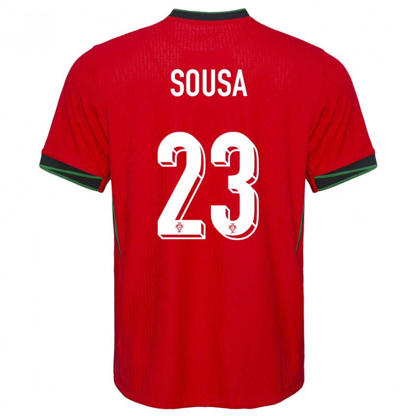 Hombre Camiseta Portugal Afonso Sousa #23 Rojo 1ª Equipación 24-26 La Camisa México