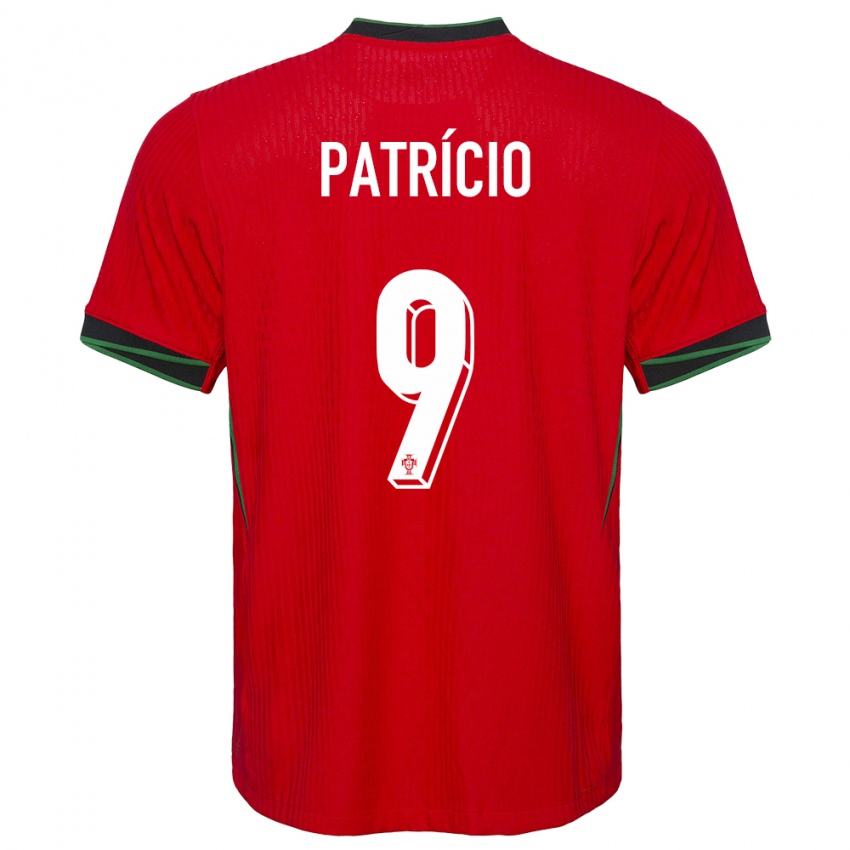 Hombre Camiseta Portugal Nuno Patricio #9 Rojo 1ª Equipación 24-26 La Camisa México