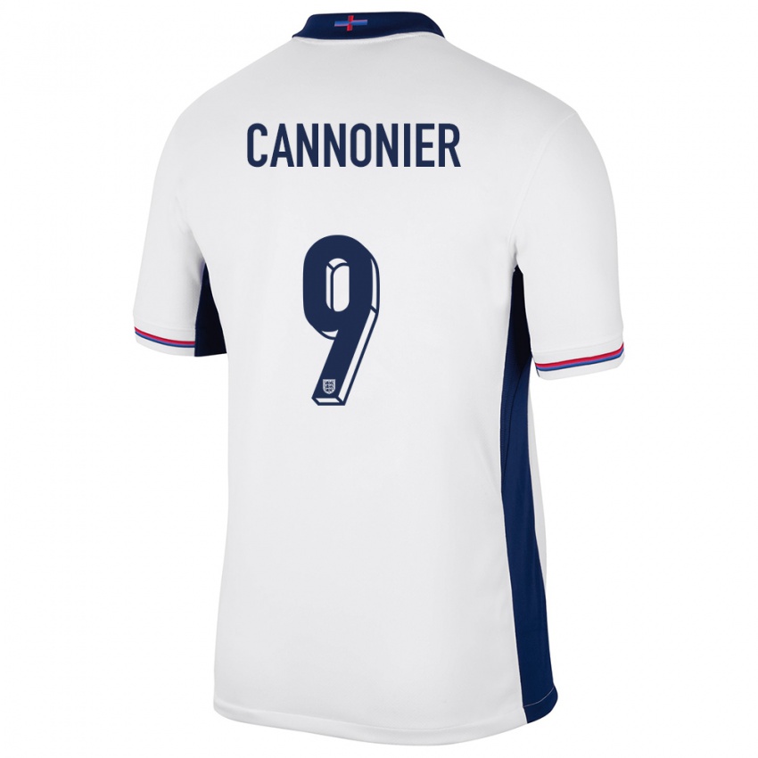 Hombre Camiseta Inglaterra Oakley Cannonier #9 Blanco 1ª Equipación 24-26 La Camisa México