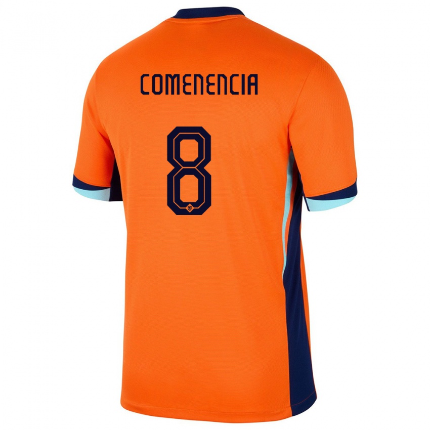 Hombre Camiseta Países Bajos Livano Comenencia #8 Naranja 1ª Equipación 24-26 La Camisa México