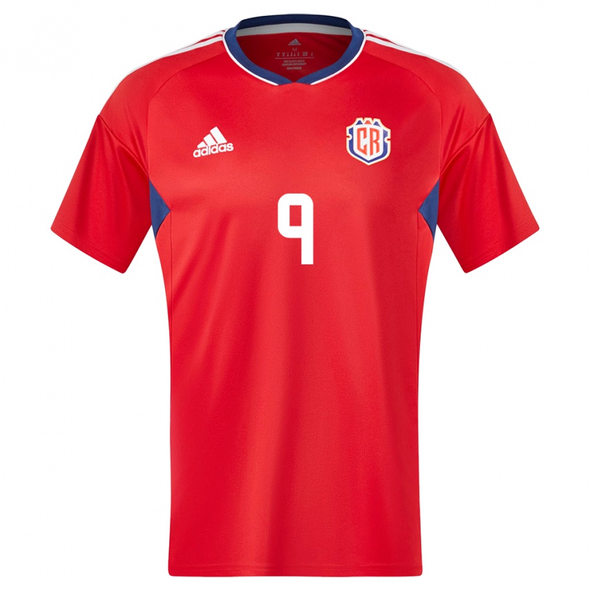 Hombre Camiseta Costa Rica Doryan Rodriguez #9 Rojo 1ª Equipación 24-26 La Camisa México