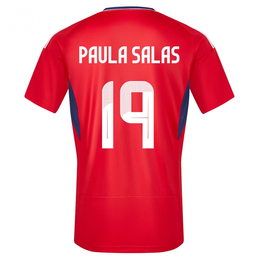 Hombre Camiseta Costa Rica Maria Paula Salas #19 Rojo 1ª Equipación 24-26 La Camisa México