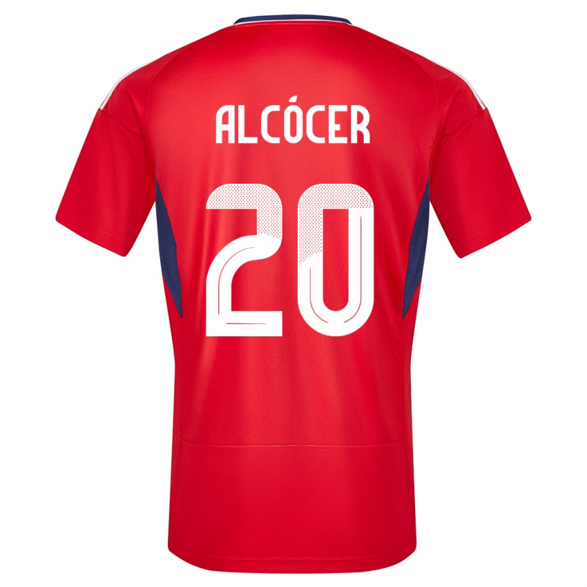 Hombre Camiseta Costa Rica Josimar Alcocer #20 Rojo 1ª Equipación 24-26 La Camisa México