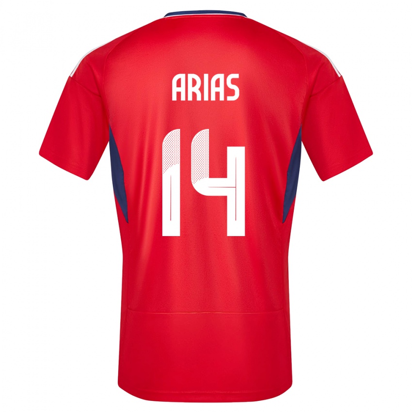 Hombre Camiseta Costa Rica Timothy Arias #14 Rojo 1ª Equipación 24-26 La Camisa México