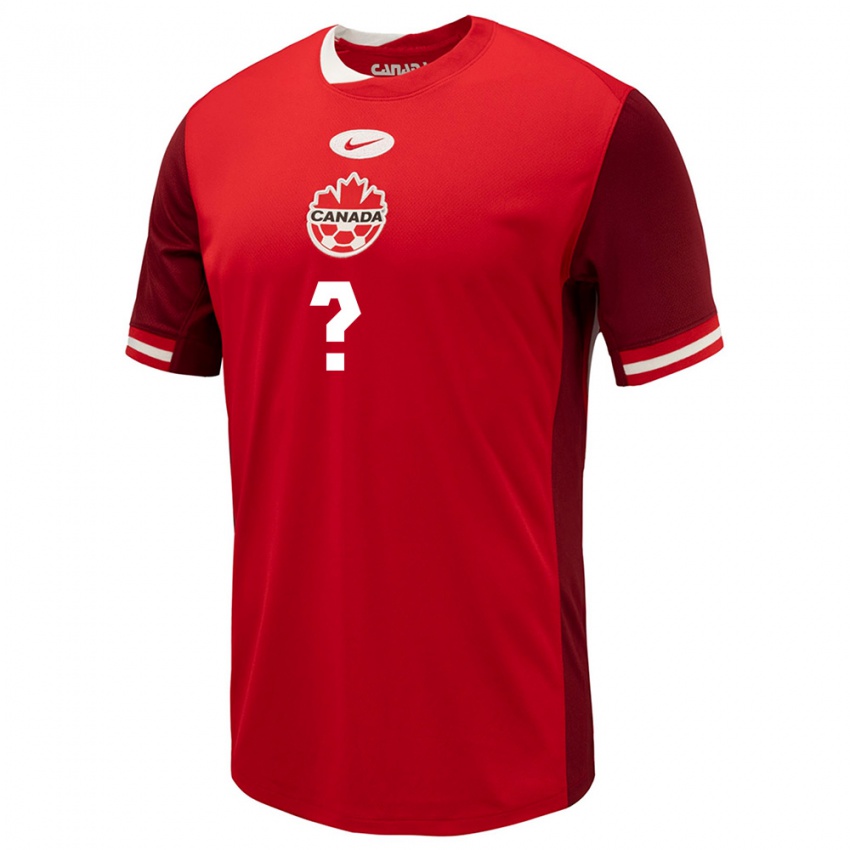 Hombre Camiseta Canadá Mataeo Bunbury #0 Rojo 1ª Equipación 24-26 La Camisa México