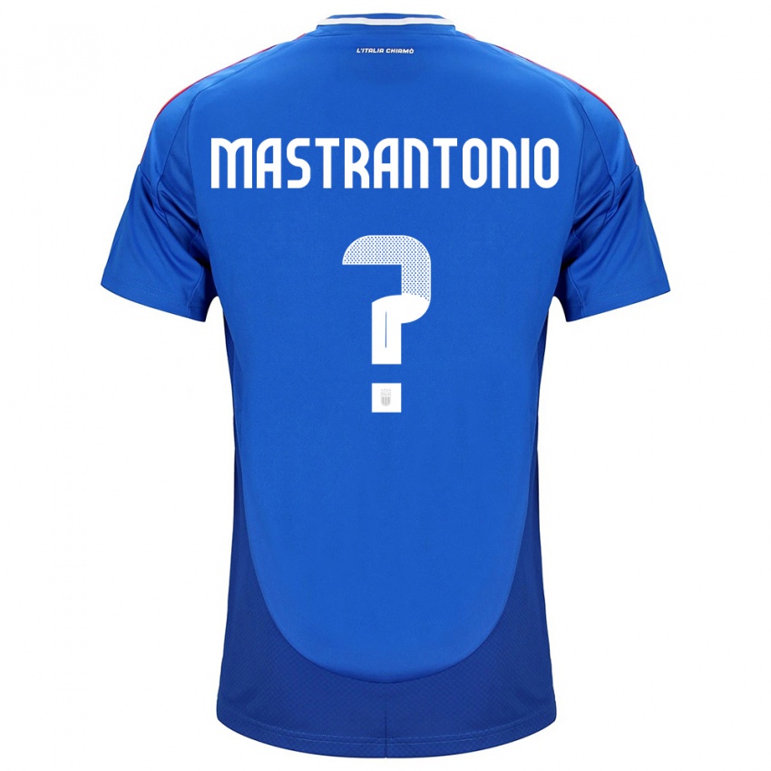 Hombre Camiseta Italia Davide Mastrantonio #0 Azul 1ª Equipación 24-26 La Camisa México