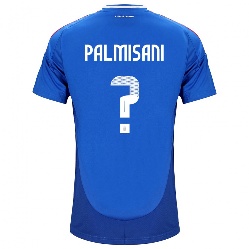 Hombre Camiseta Italia Lorenzo Palmisani #0 Azul 1ª Equipación 24-26 La Camisa México