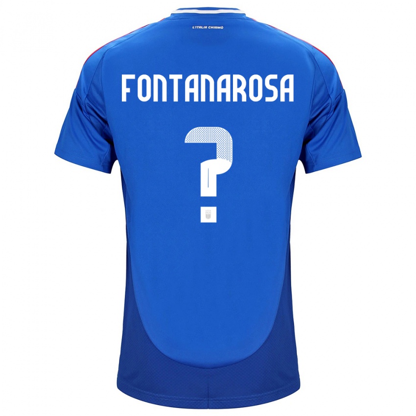 Hombre Camiseta Italia Alessandro Fontanarosa #0 Azul 1ª Equipación 24-26 La Camisa México