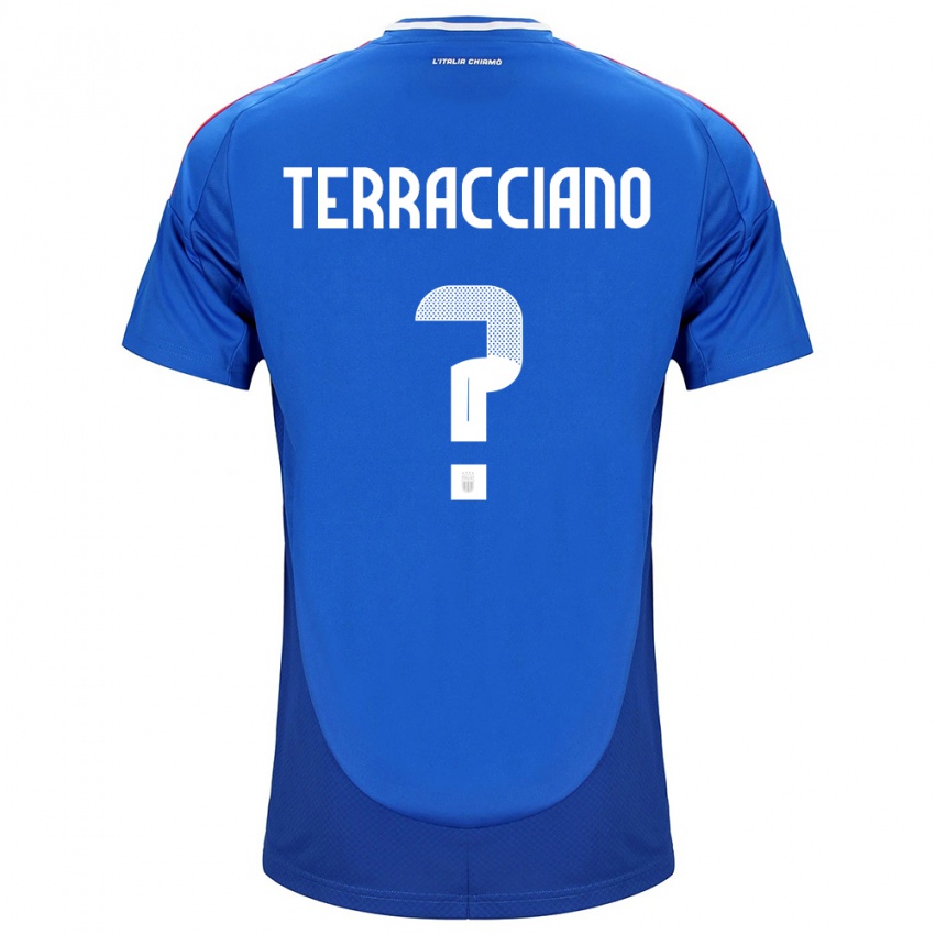 Hombre Camiseta Italia Filippo Terracciano #0 Azul 1ª Equipación 24-26 La Camisa México