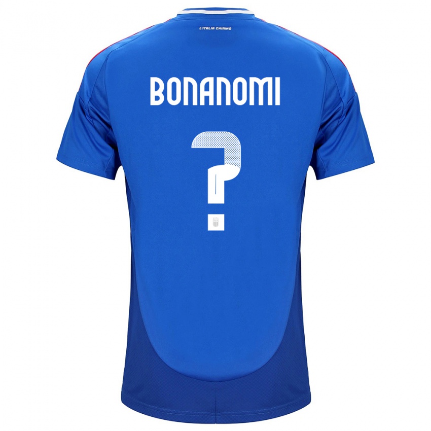 Hombre Camiseta Italia Andrea Bonanomi #0 Azul 1ª Equipación 24-26 La Camisa México