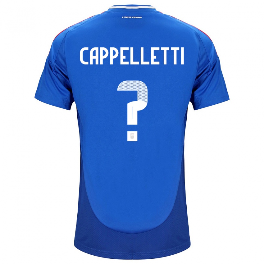 Hombre Camiseta Italia Mattia Cappelletti #0 Azul 1ª Equipación 24-26 La Camisa México