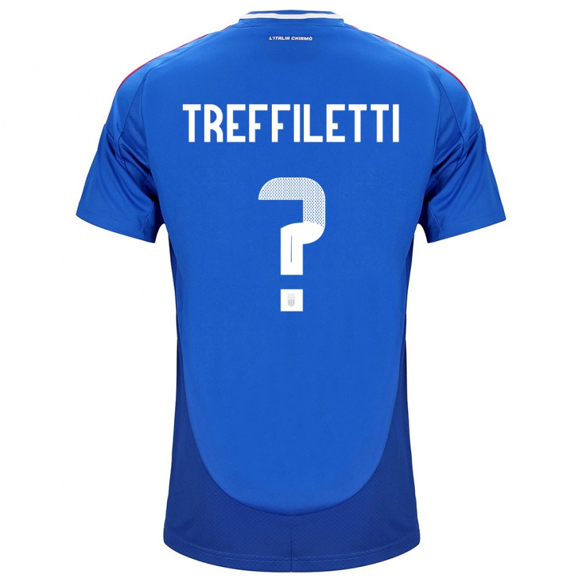 Hombre Camiseta Italia Danilo Treffiletti #0 Azul 1ª Equipación 24-26 La Camisa México