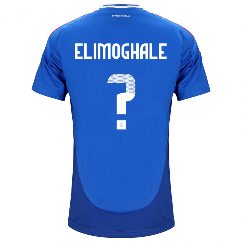 Hombre Camiseta Italia Destiny Elimoghale #0 Azul 1ª Equipación 24-26 La Camisa México