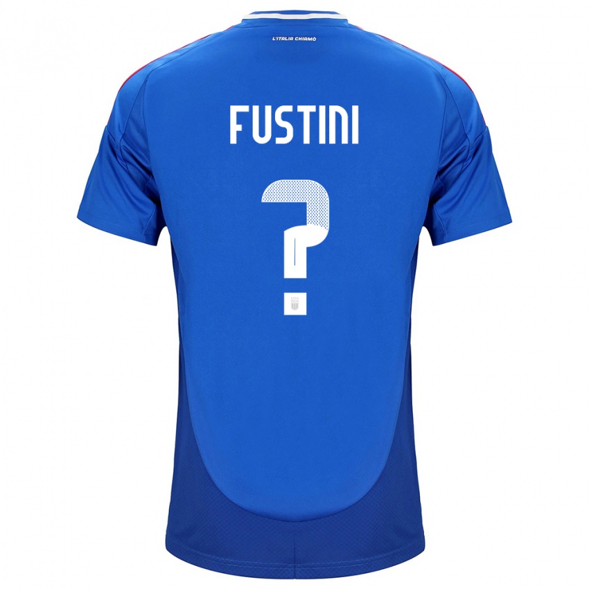 Hombre Camiseta Italia Kevin Fustini #0 Azul 1ª Equipación 24-26 La Camisa México