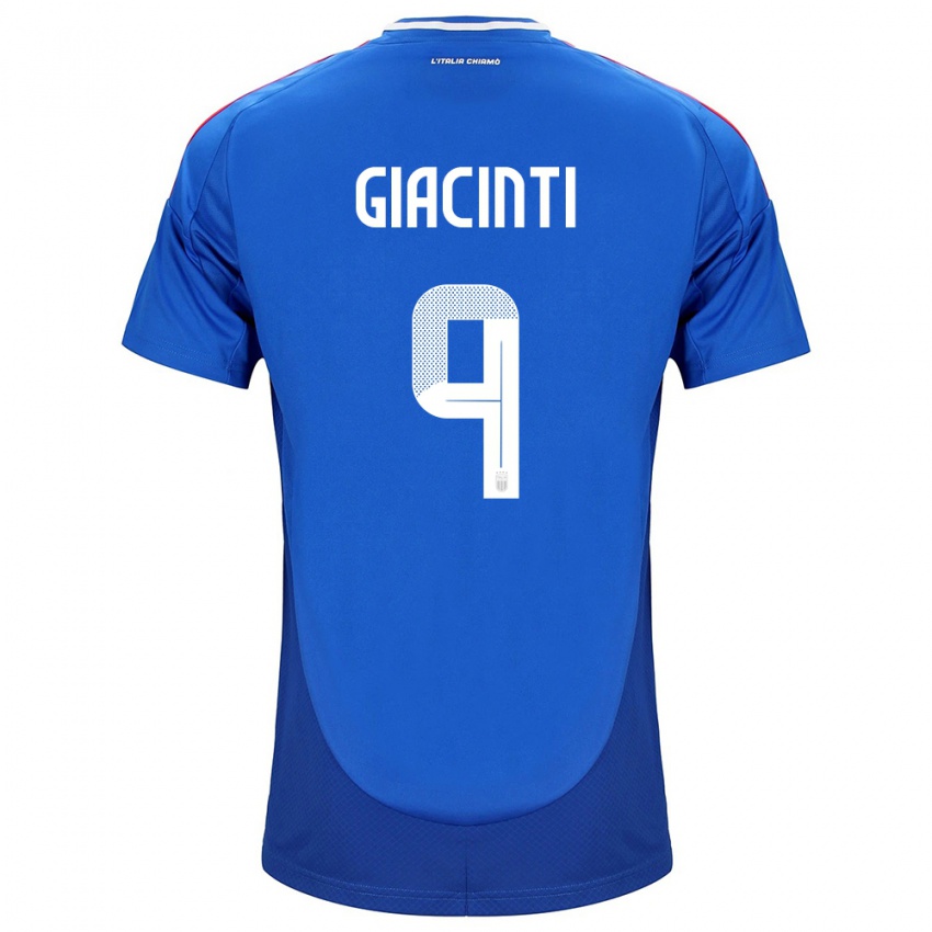 Hombre Camiseta Italia Valentina Giacinti #9 Azul 1ª Equipación 24-26 La Camisa México