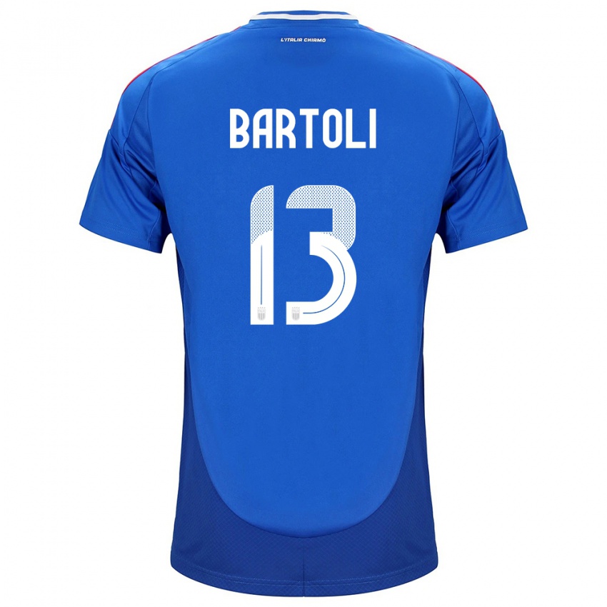 Hombre Camiseta Italia Elisa Bartoli #13 Azul 1ª Equipación 24-26 La Camisa México