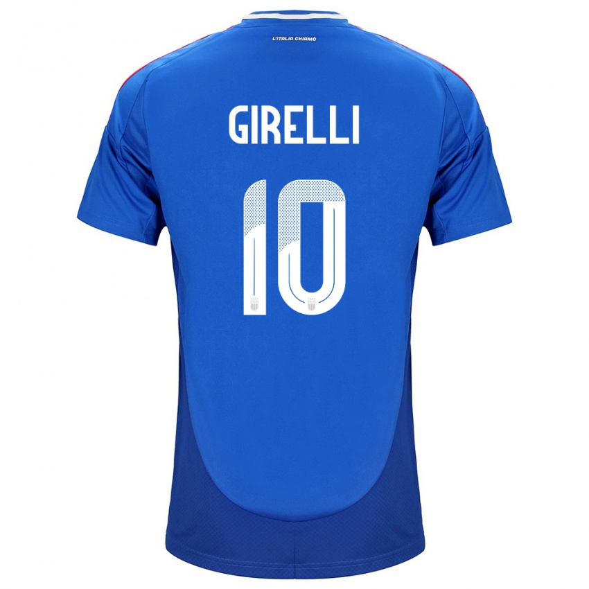 Hombre Camiseta Italia Cristiana Girelli #10 Azul 1ª Equipación 24-26 La Camisa México