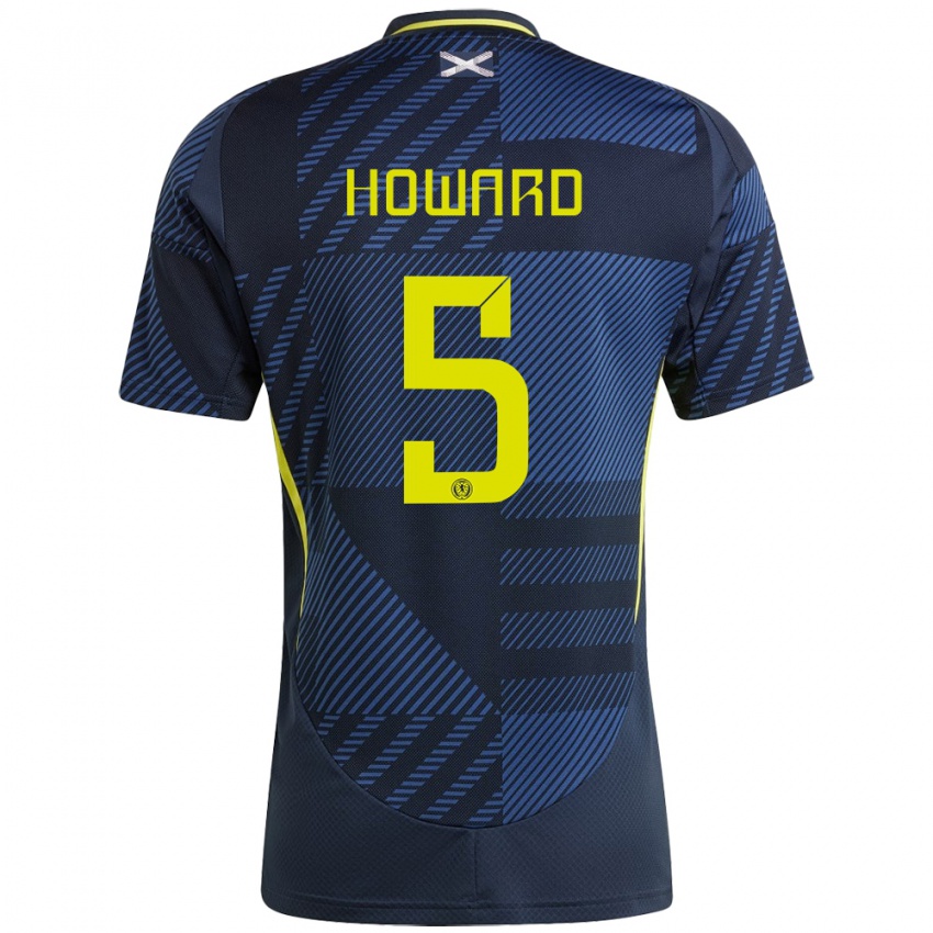 Hombre Camiseta Escocia Sophie Howard #5 Azul Oscuro 1ª Equipación 24-26 La Camisa México