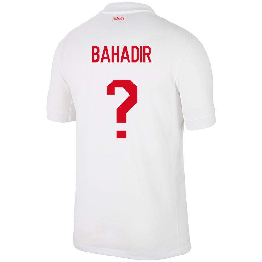 Hombre Camiseta Turquía Arda Bahadir #0 Blanco 1ª Equipación 24-26 La Camisa México