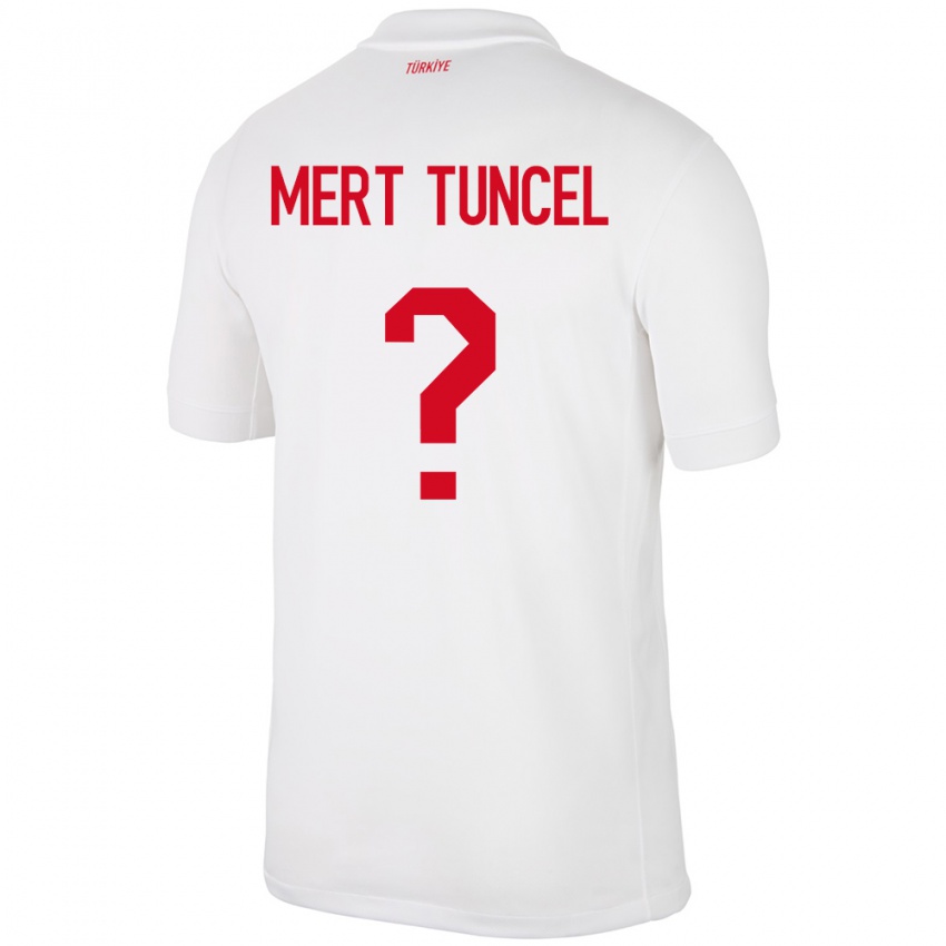 Hombre Camiseta Turquía Hasan Mert Tuncel #0 Blanco 1ª Equipación 24-26 La Camisa México
