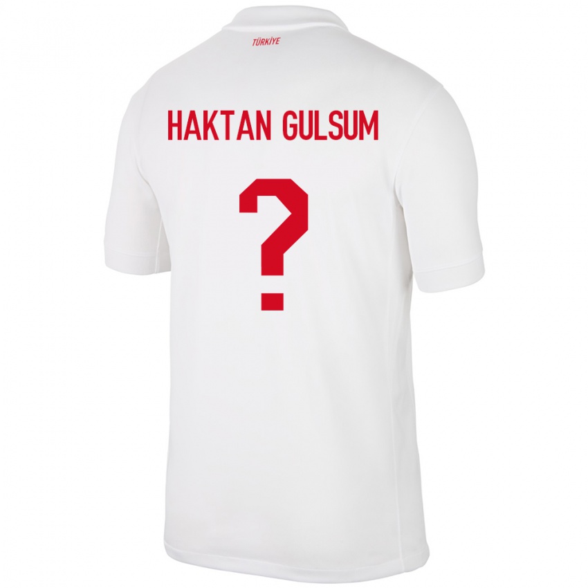 Hombre Camiseta Turquía Ayaz Haktan Gülsüm #0 Blanco 1ª Equipación 24-26 La Camisa México