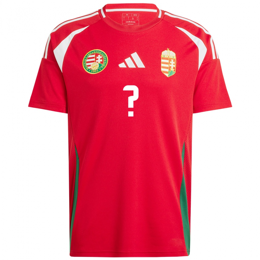 Hombre Camiseta Hungría Áron Dragóner #0 Rojo 1ª Equipación 24-26 La Camisa México