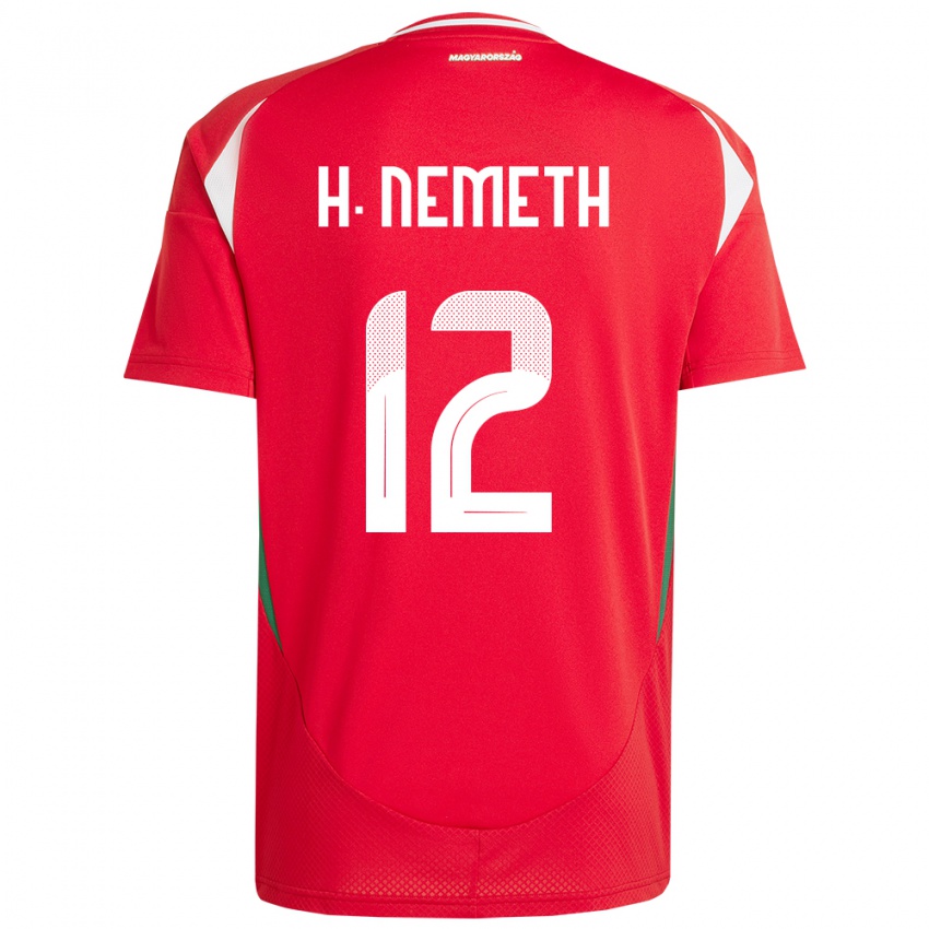 Hombre Camiseta Hungría Hanna Németh #12 Rojo 1ª Equipación 24-26 La Camisa México