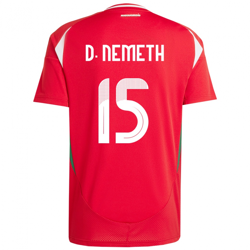 Hombre Camiseta Hungría Diana Németh #15 Rojo 1ª Equipación 24-26 La Camisa México