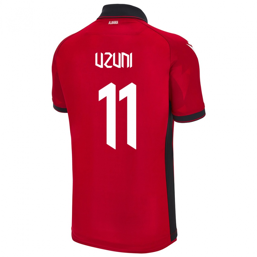 Hombre Camiseta Albania Myrto Uzuni #11 Rojo 1ª Equipación 24-26 La Camisa México
