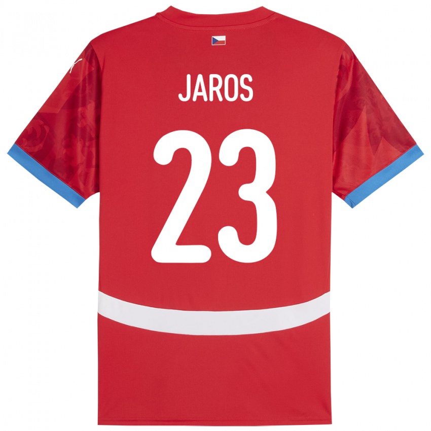 Hombre Camiseta Chequia Vitezslav Jaros #23 Rojo 1ª Equipación 24-26 La Camisa México