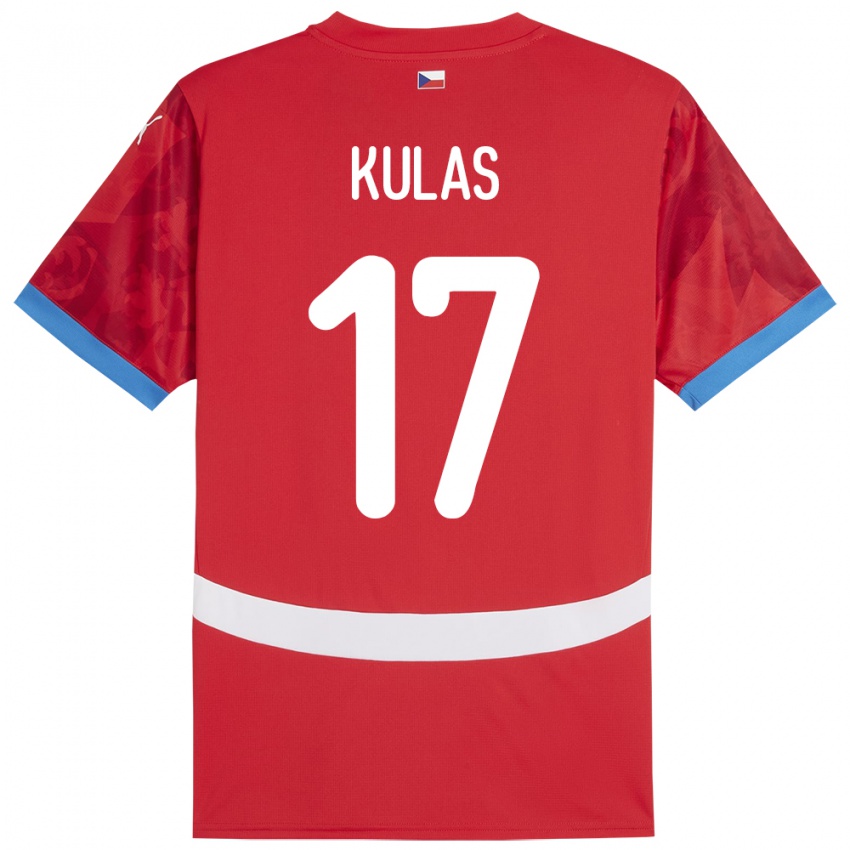 Hombre Camiseta Chequia Martin Kulas #17 Rojo 1ª Equipación 24-26 La Camisa México