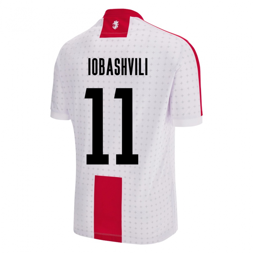 Hombre Camiseta Georgia Jaduli Iobashvili #11 Blanco 1ª Equipación 24-26 La Camisa México