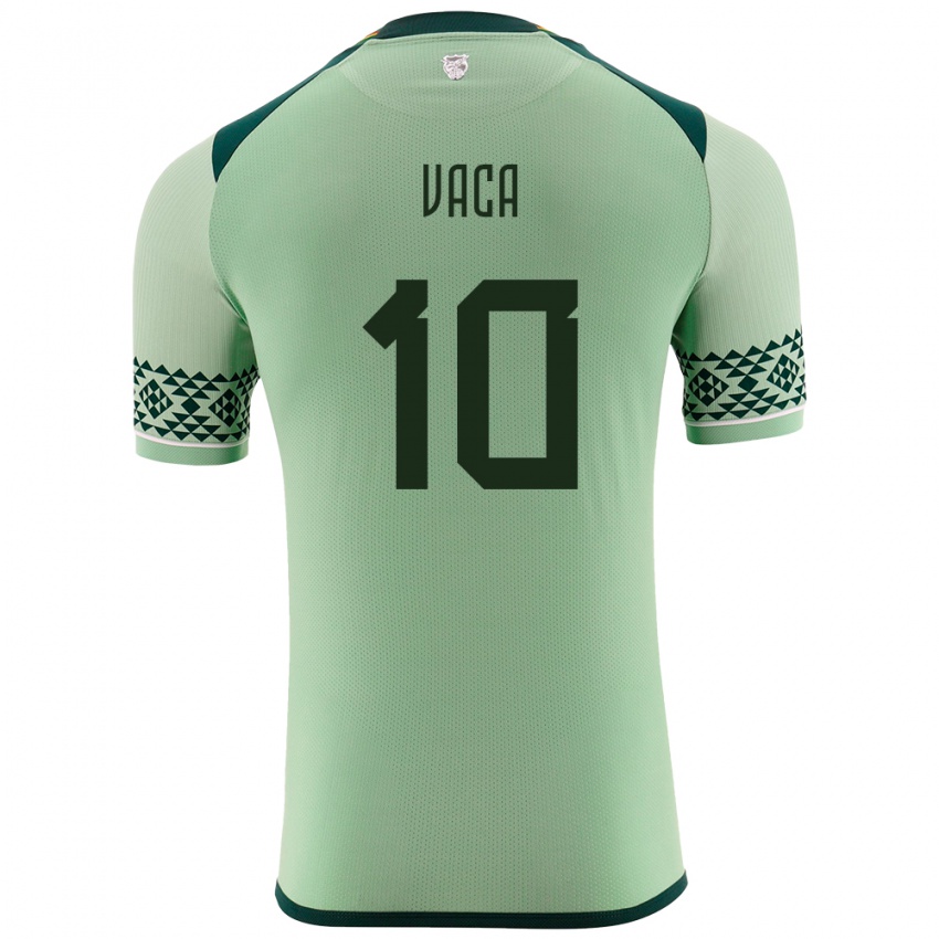 Hombre Camiseta Bolivia Ramiro Vaca #10 Verde Claro 1ª Equipación 24-26 La Camisa México