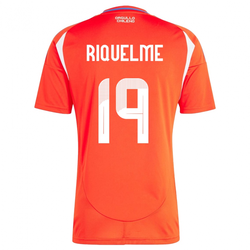 Hombre Camiseta Chile Benjamín Riquelme #19 Rojo 1ª Equipación 24-26 La Camisa México