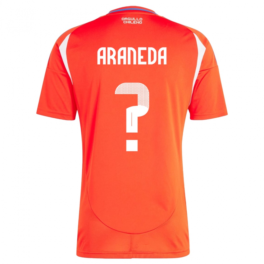 Hombre Camiseta Chile Arantxa Araneda #0 Rojo 1ª Equipación 24-26 La Camisa México