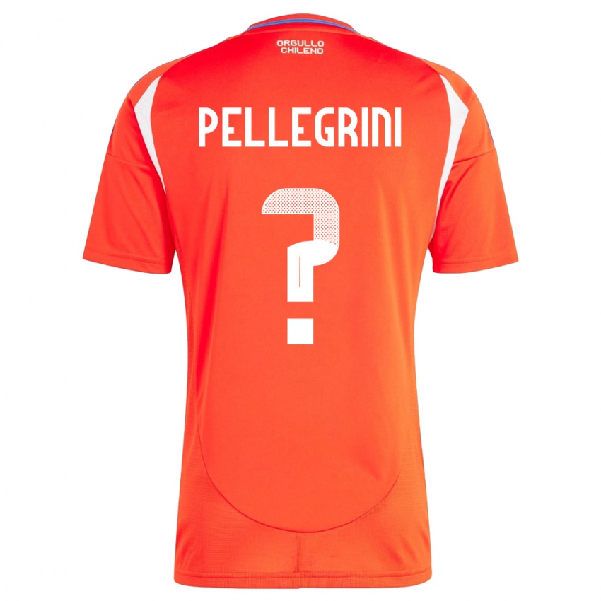 Hombre Camiseta Chile Maya Pellegrini #0 Rojo 1ª Equipación 24-26 La Camisa México