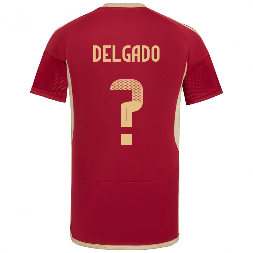 Hombre Camiseta Venezuela Álex Delgado #0 Borgoña 1ª Equipación 24-26 La Camisa México