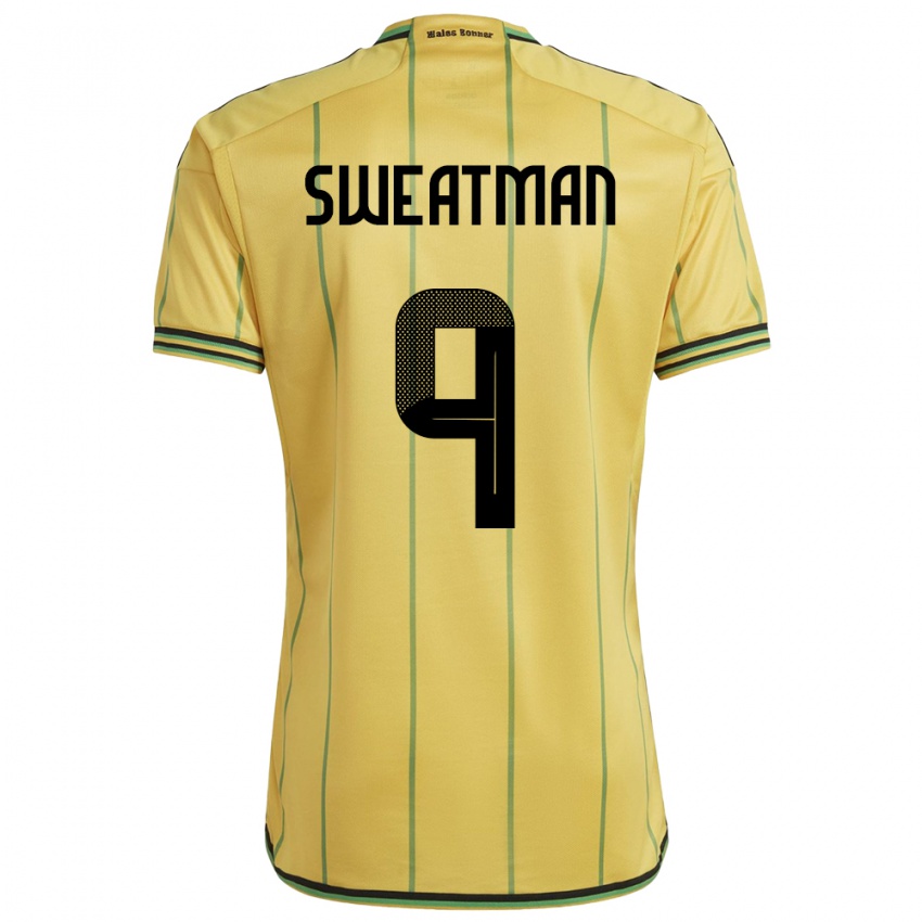 Hombre Camiseta Jamaica Marlo Sweatman #9 Amarillo 1ª Equipación 24-26 La Camisa México