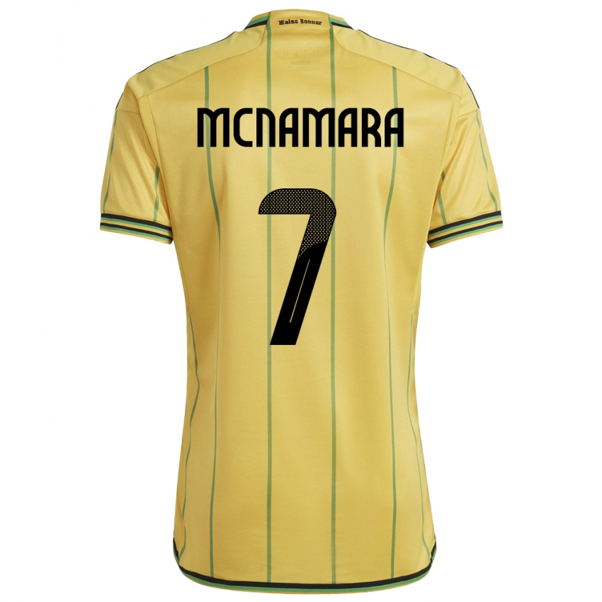 Hombre Camiseta Jamaica Peyton Mcnamara #7 Amarillo 1ª Equipación 24-26 La Camisa México