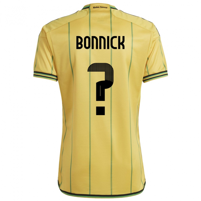 Hombre Camiseta Jamaica Sheyenne Bonnick #0 Amarillo 1ª Equipación 24-26 La Camisa México