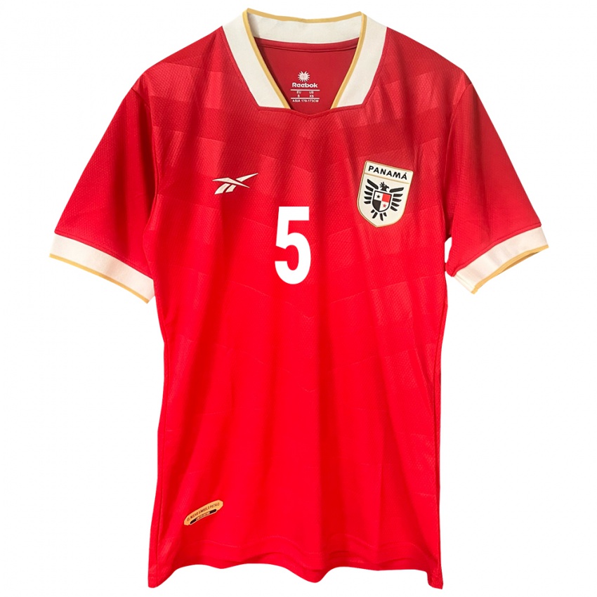 Hombre Camiseta Panamá Leydis Sánchez #5 Rojo 1ª Equipación 24-26 La Camisa México