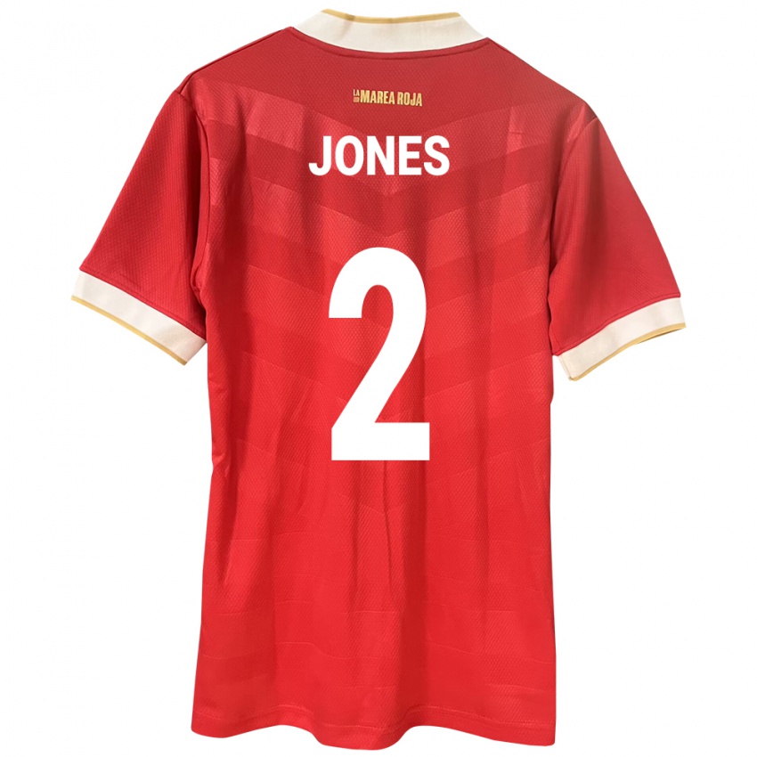 Hombre Camiseta Panamá Joseph Jones #2 Rojo 1ª Equipación 24-26 La Camisa México