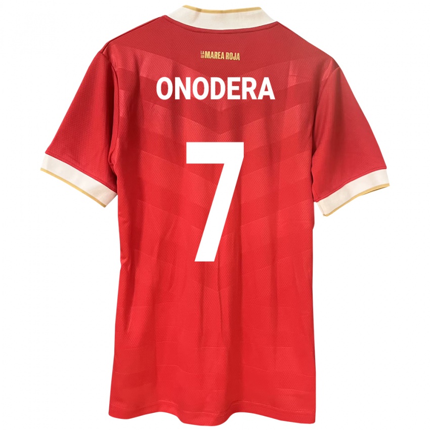 Hombre Camiseta Panamá Alison Onodera #7 Rojo 1ª Equipación 24-26 La Camisa México