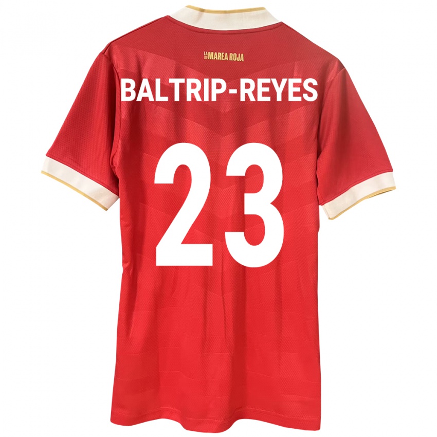 Hombre Camiseta Panamá Carina Baltrip-Reyes #23 Rojo 1ª Equipación 24-26 La Camisa México