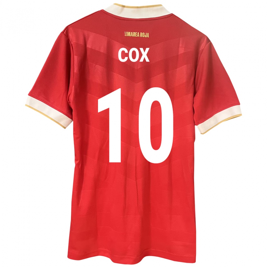 Hombre Camiseta Panamá Marta Cox #10 Rojo 1ª Equipación 24-26 La Camisa México