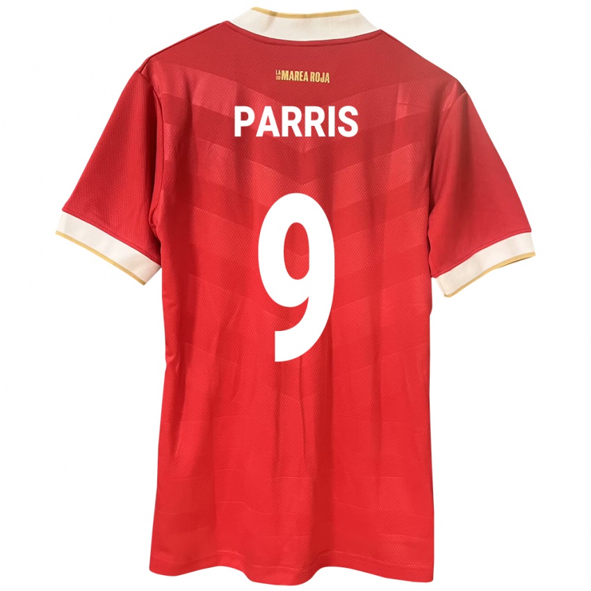 Hombre Camiseta Panamá Katherine Parris #9 Rojo 1ª Equipación 24-26 La Camisa México