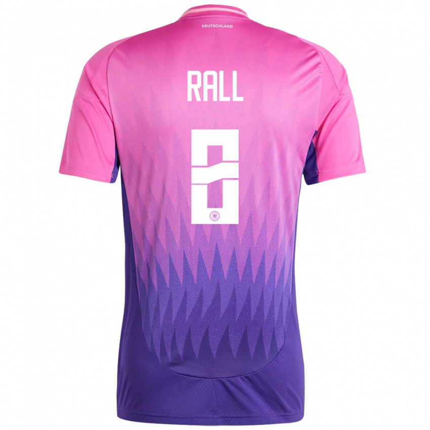 Hombre Camiseta Alemania Maximiliane Rall #8 Rosado Morado 2ª Equipación 24-26 La Camisa México