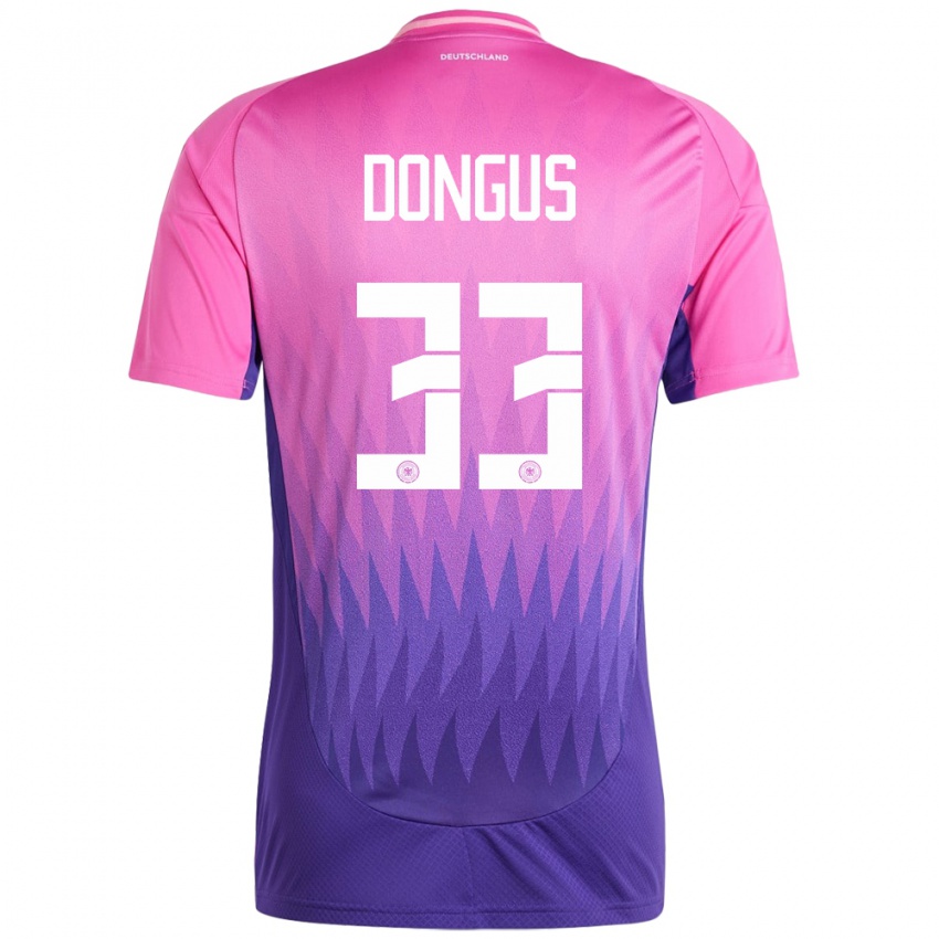 Hombre Camiseta Alemania Fabienne Dongus #33 Rosado Morado 2ª Equipación 24-26 La Camisa México