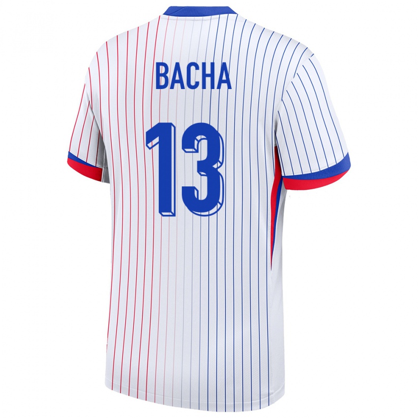 Hombre Camiseta Francia Selma Bacha #13 Blanco 2ª Equipación 24-26 La Camisa México