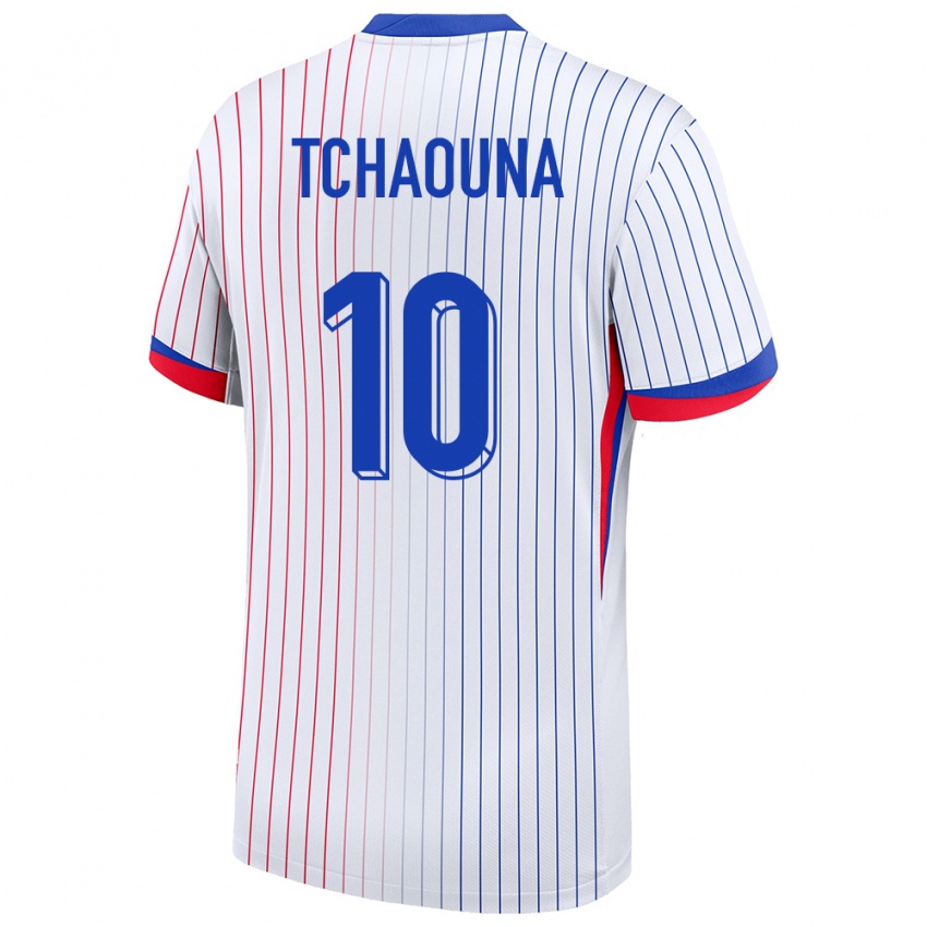 Hombre Camiseta Francia Loum Tchaouna #10 Blanco 2ª Equipación 24-26 La Camisa México